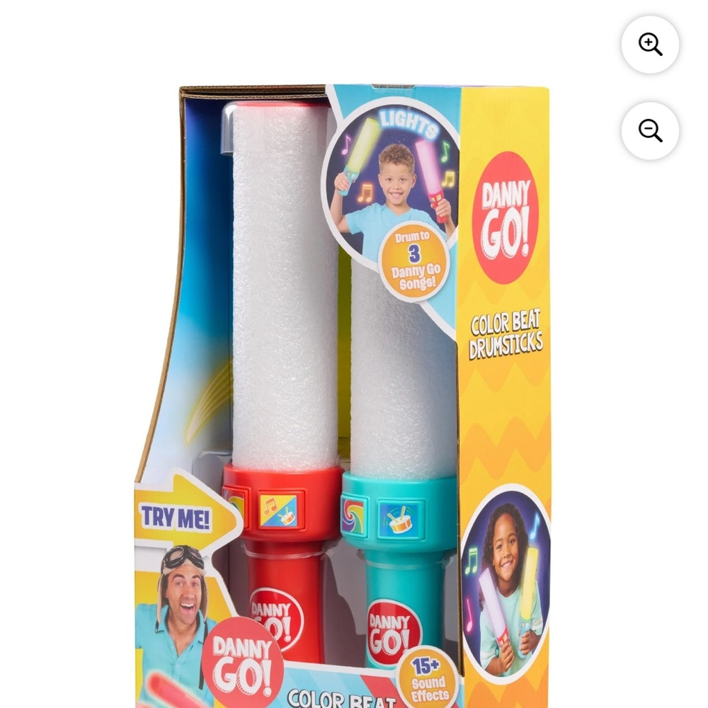 Danny Go! Color Beat Drumsticks - Red and Blue NEW